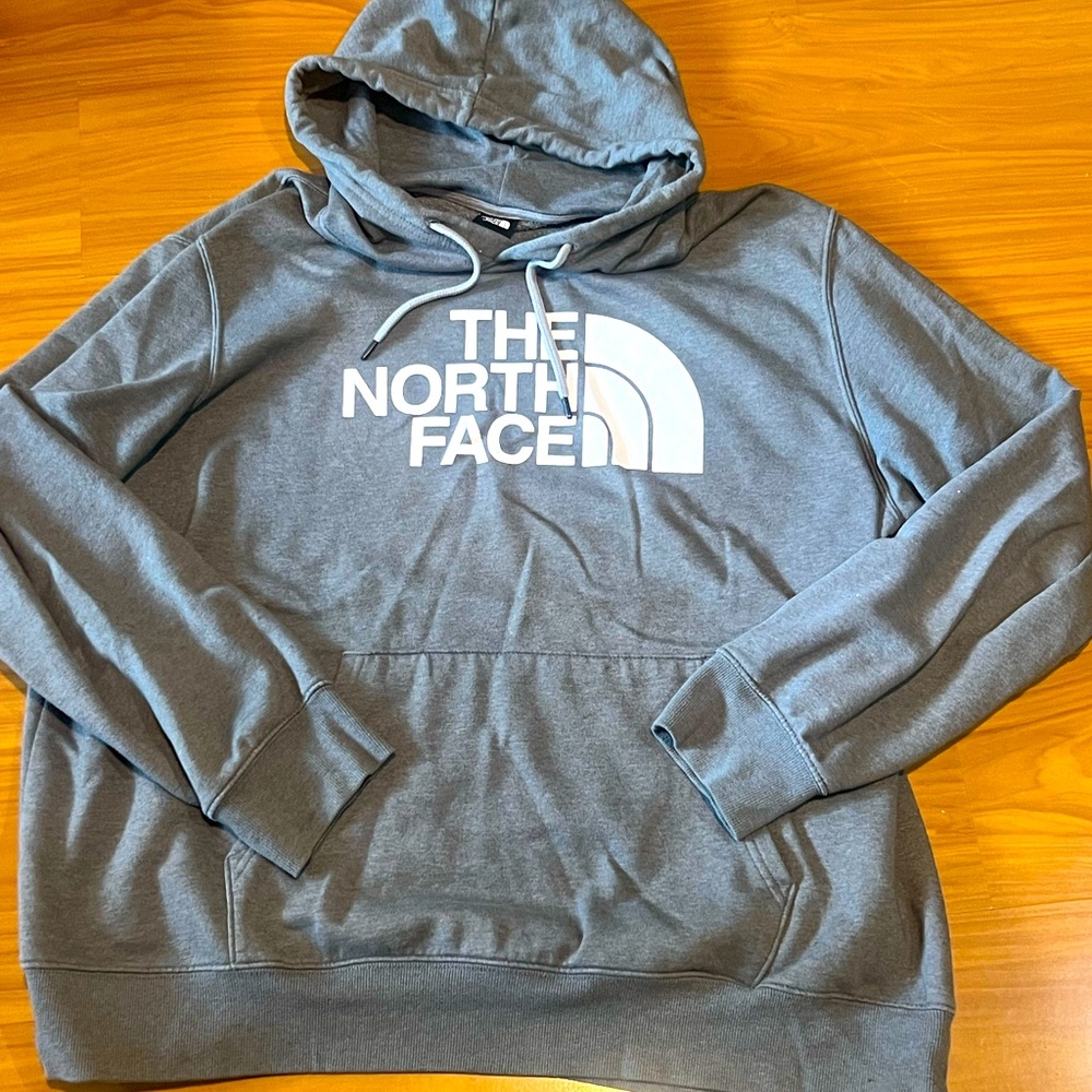 Men’s The North Face Hoodie Sweatshirt Gray XXL